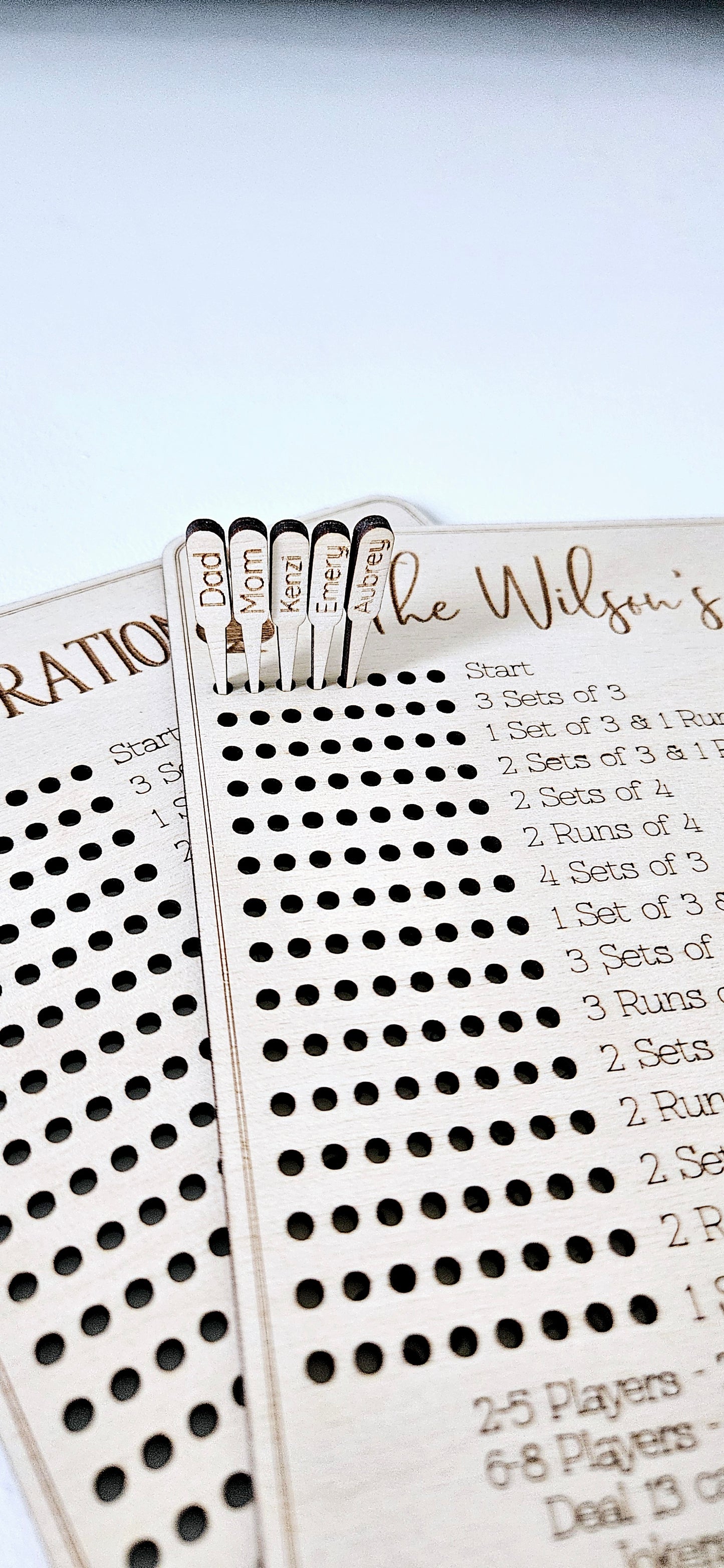 Wooden Frustration Rummy Boards