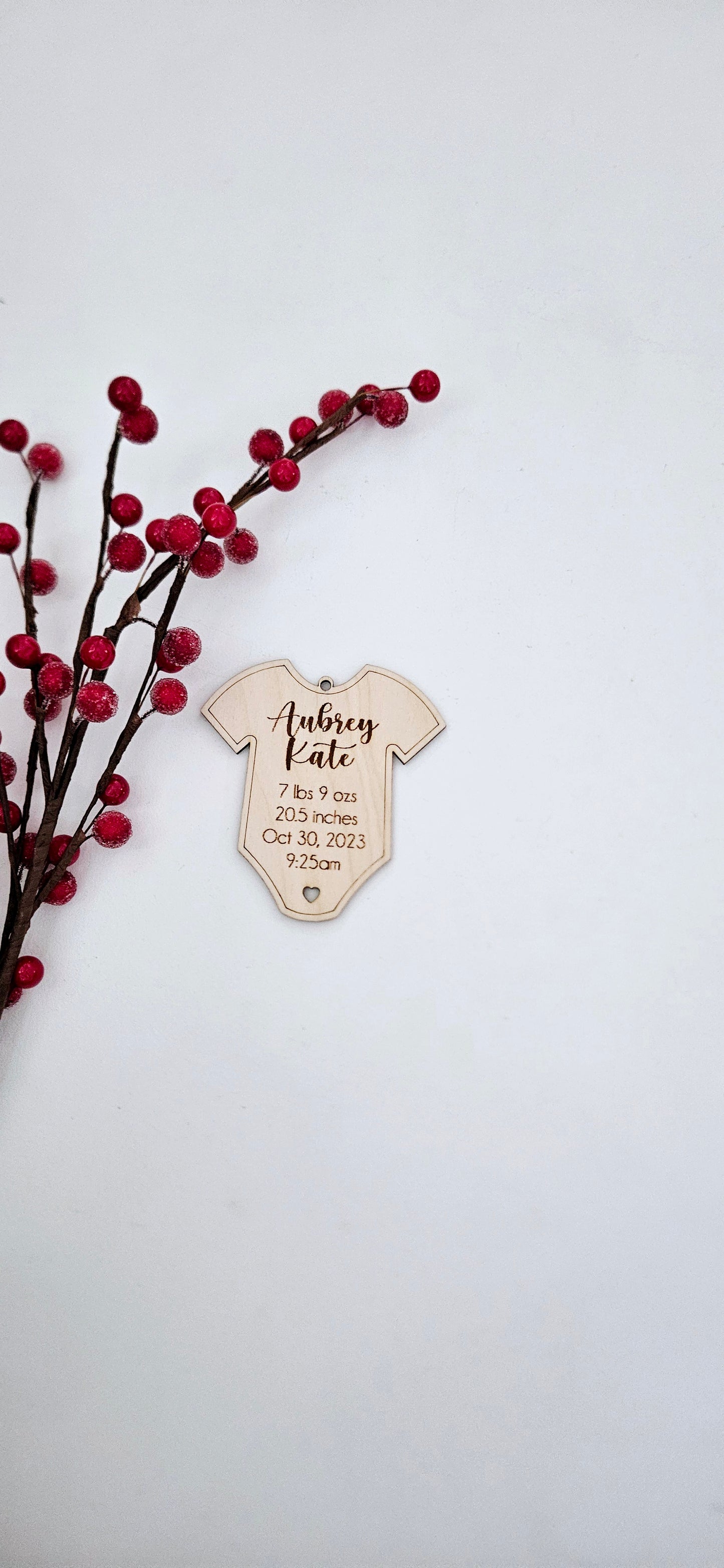 Custom Baby Birth Stat Ornament