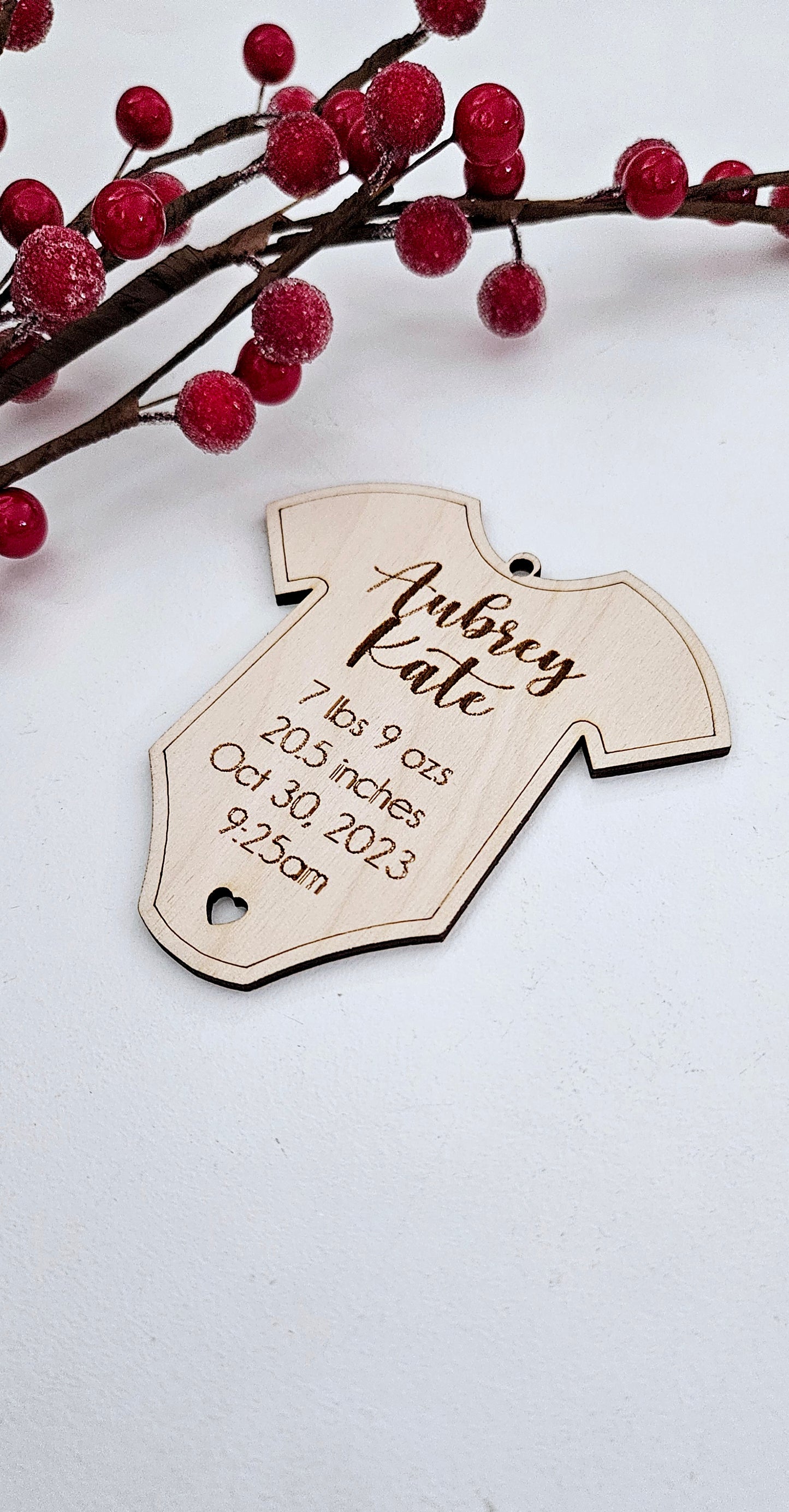Custom Baby Birth Stat Ornament