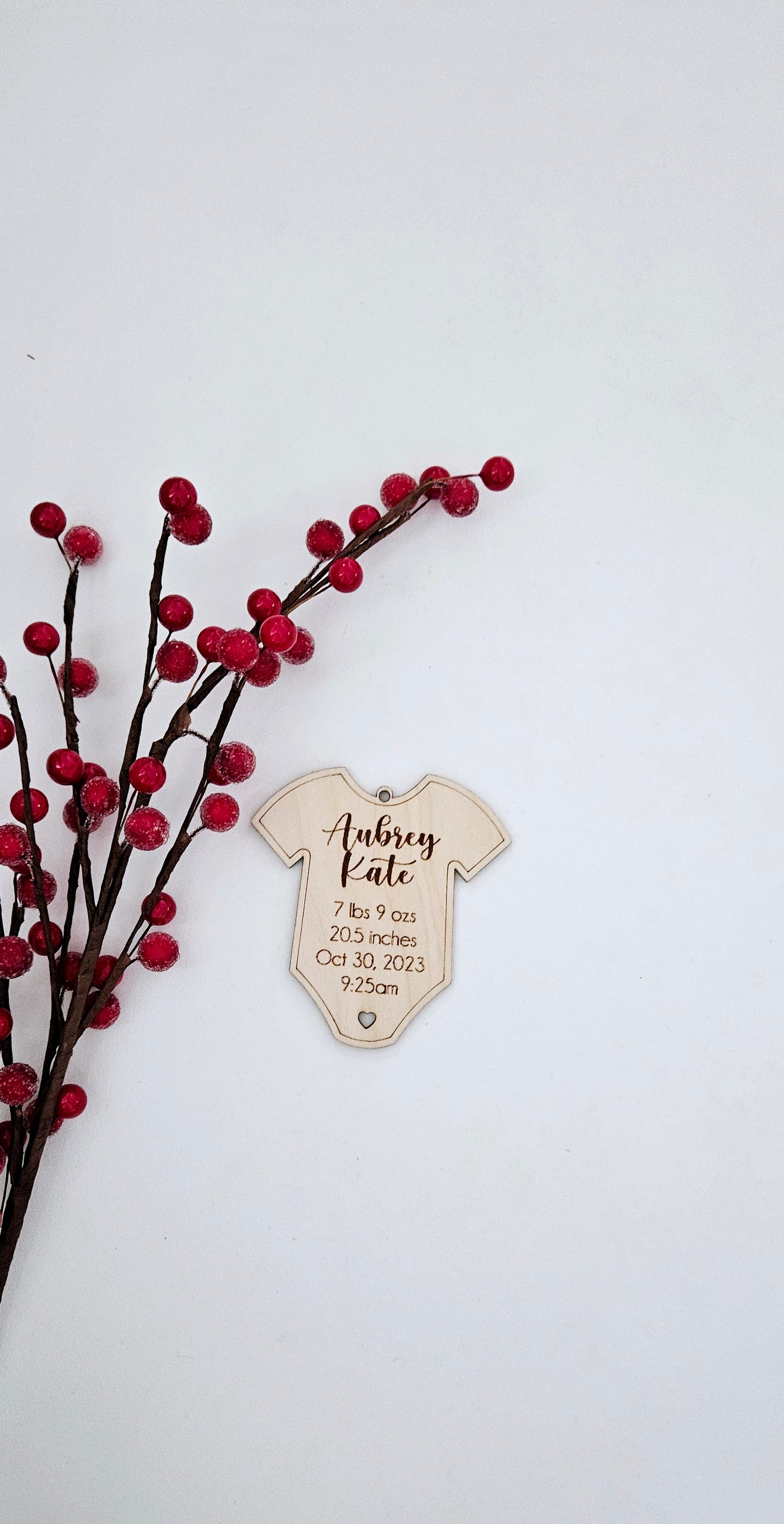 Custom Baby Birth Stat Ornament