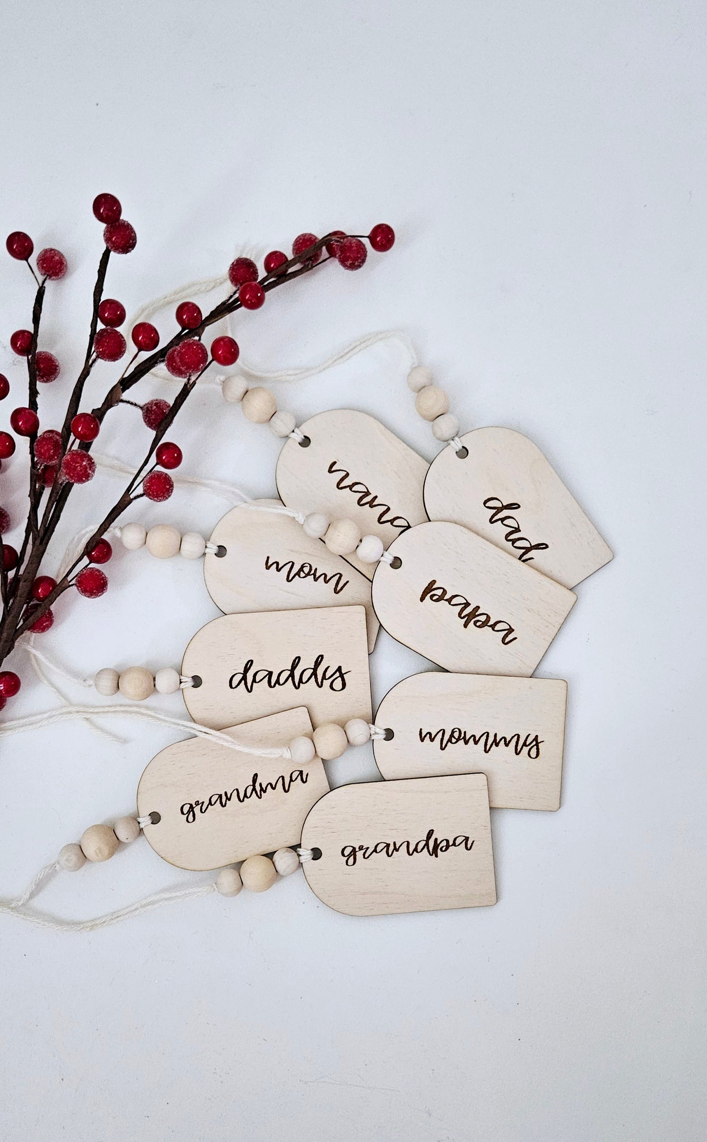 Minimalistic Stocking Tag Modern Christmas