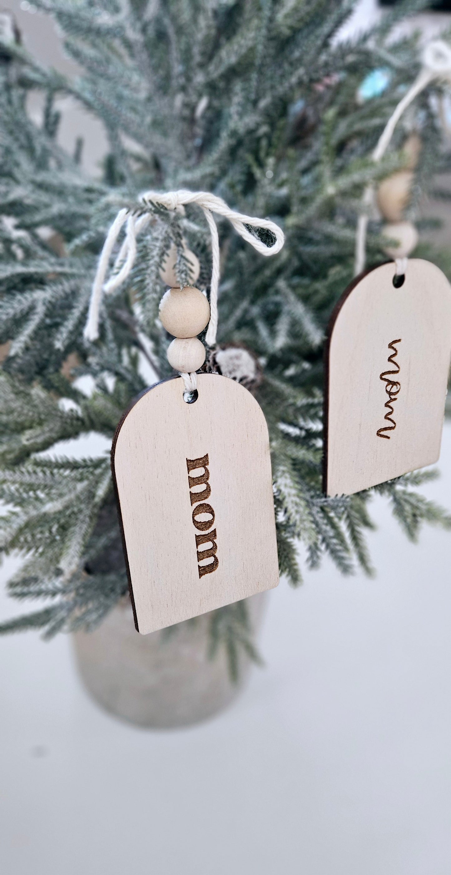 Minimalistic Stocking Tag Modern Christmas