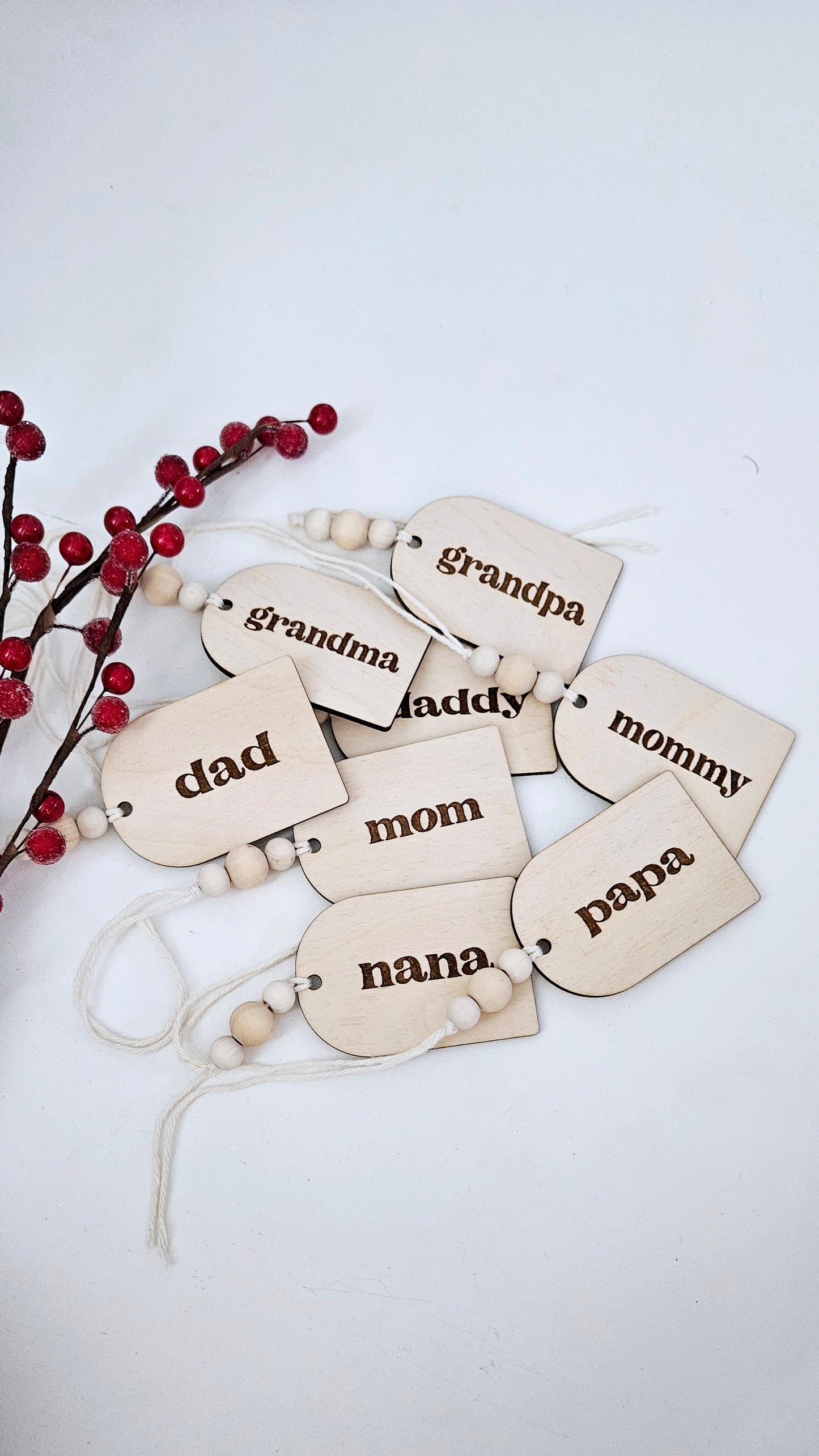 Minimalistic Stocking Tag Modern Christmas