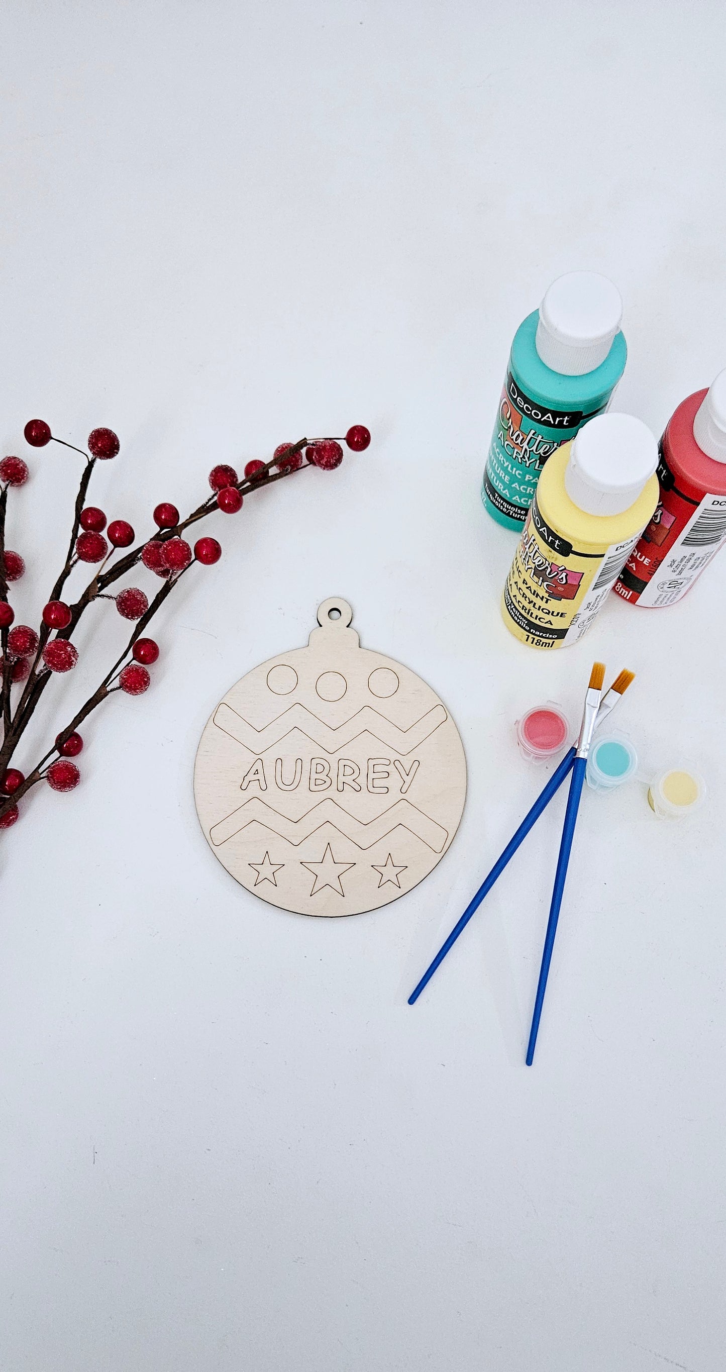 Personalized Christmas Ornament DIY Painting Kit