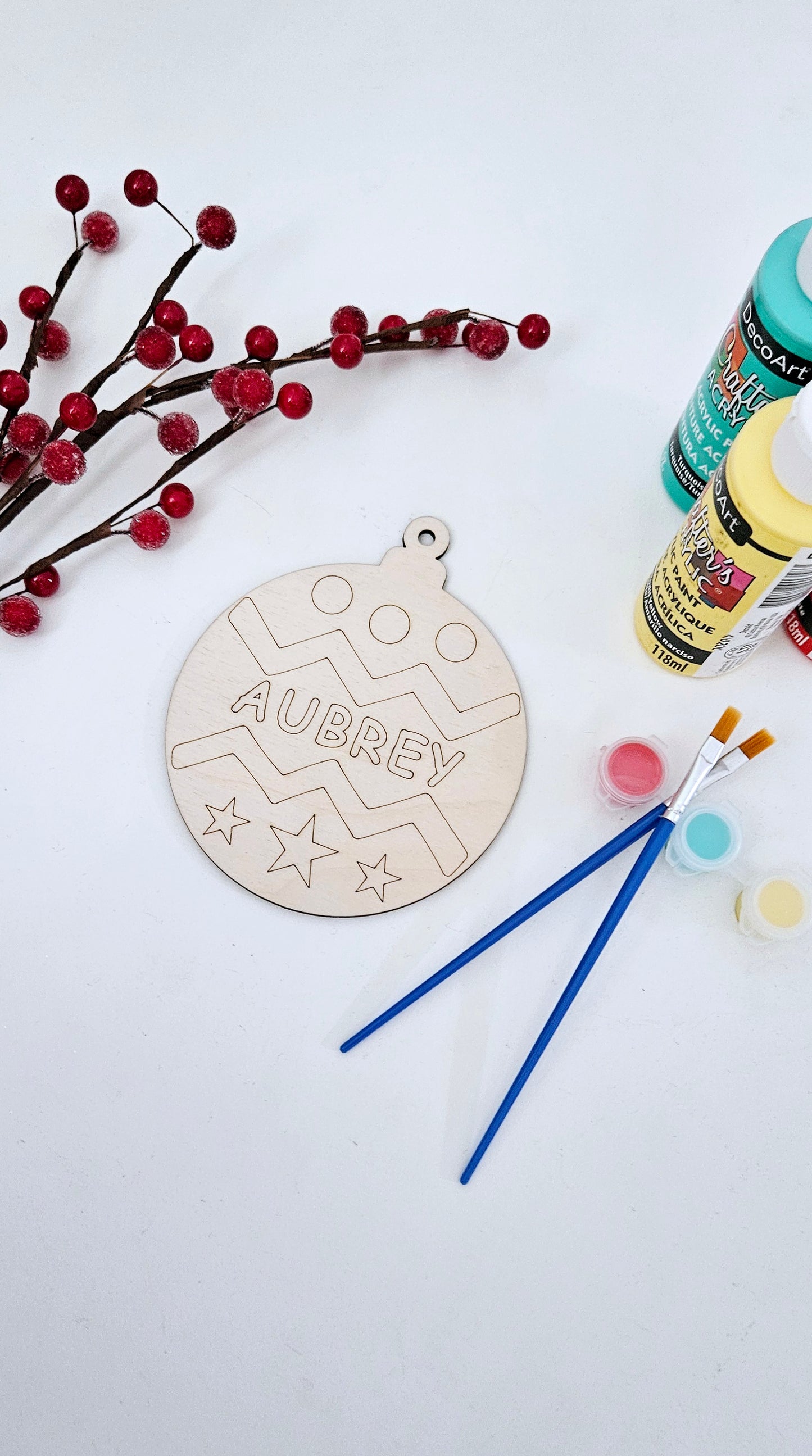 Personalized Christmas Ornament DIY Painting Kit