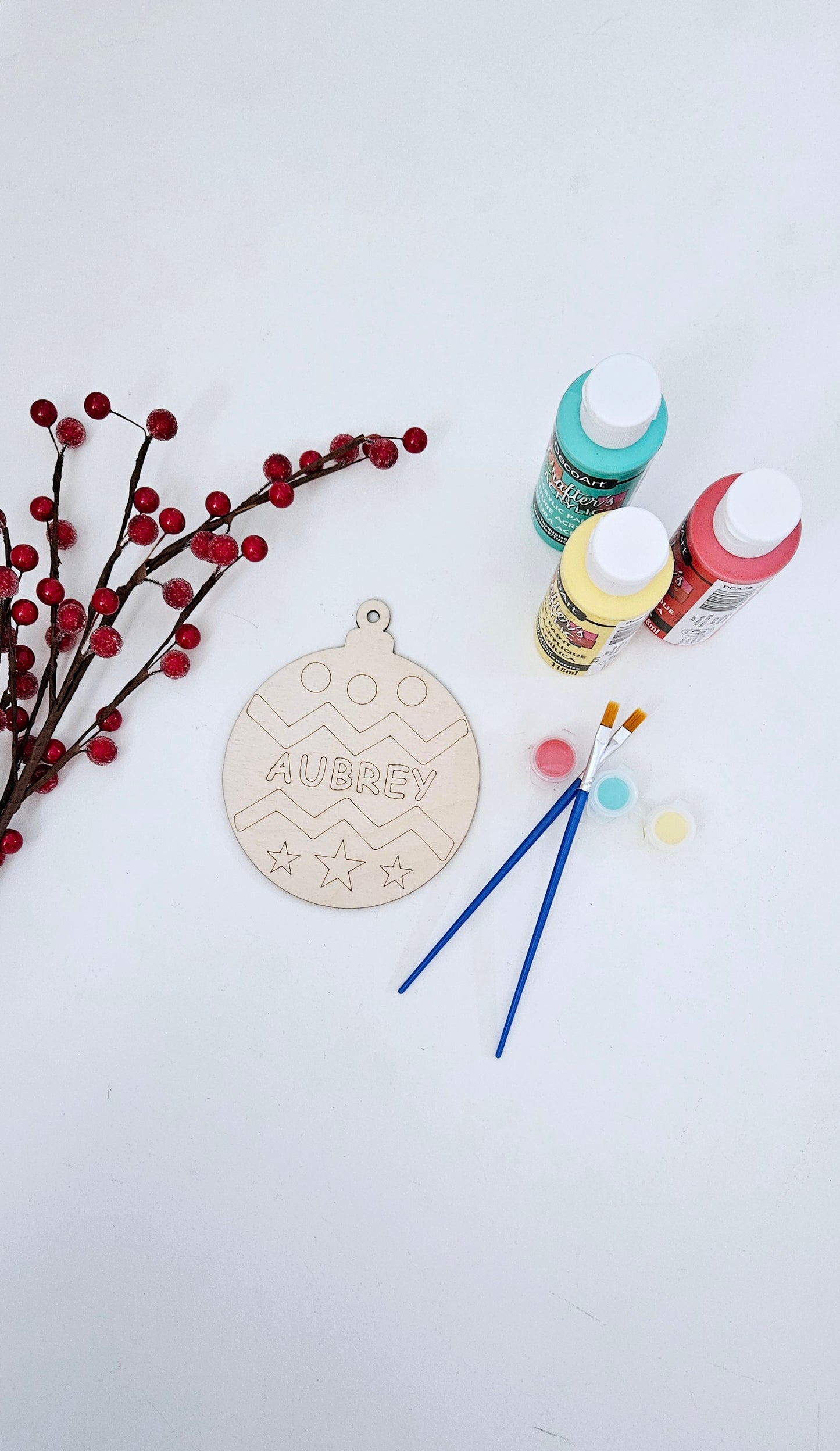 Personalized Christmas Ornament DIY Painting Kit