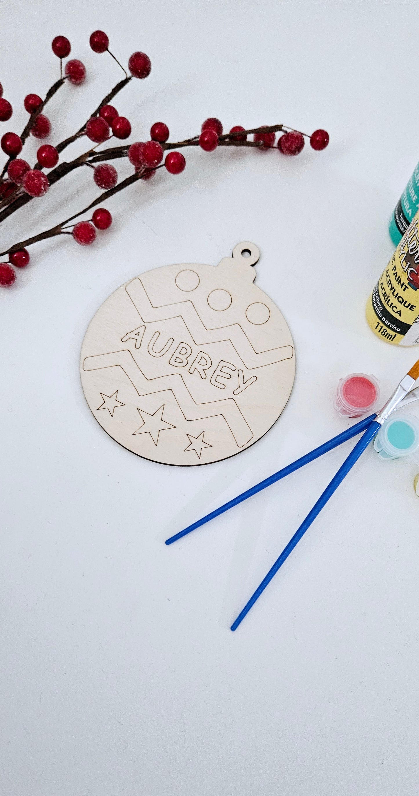Personalized Christmas Ornament DIY Painting Kit