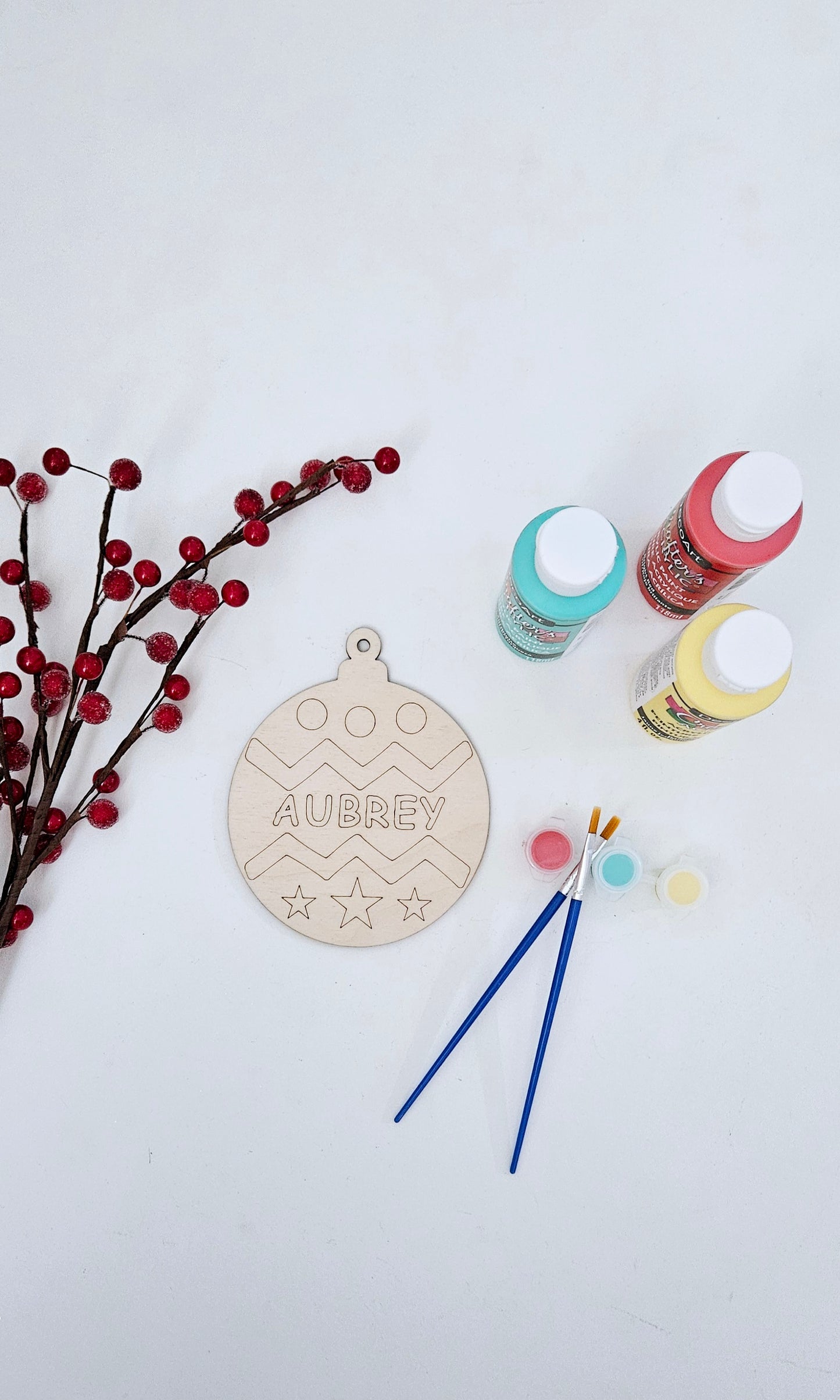 Personalized Christmas Ornament DIY Painting Kit