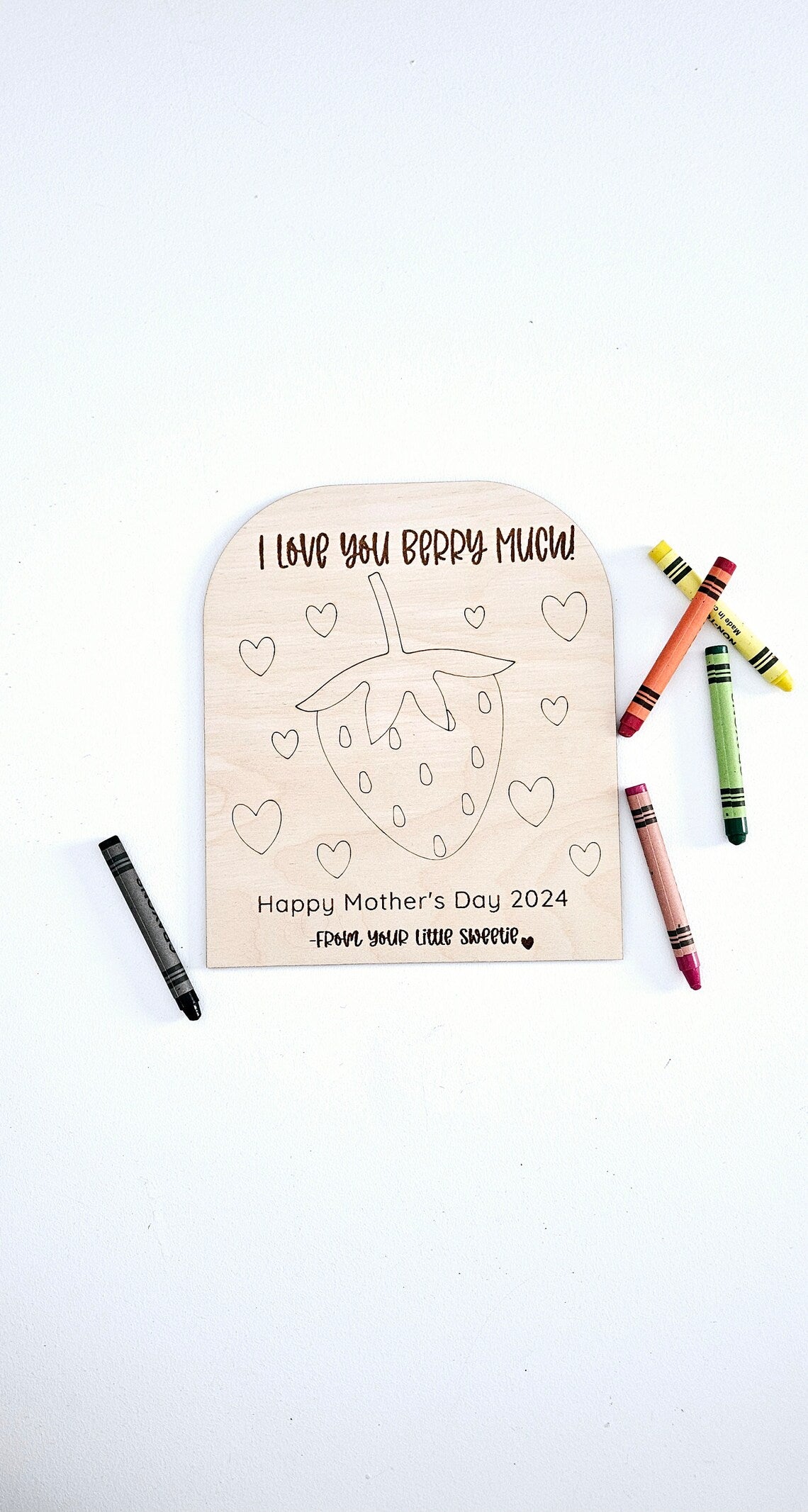 I Love you Berry Much DIY Mother's Day sign