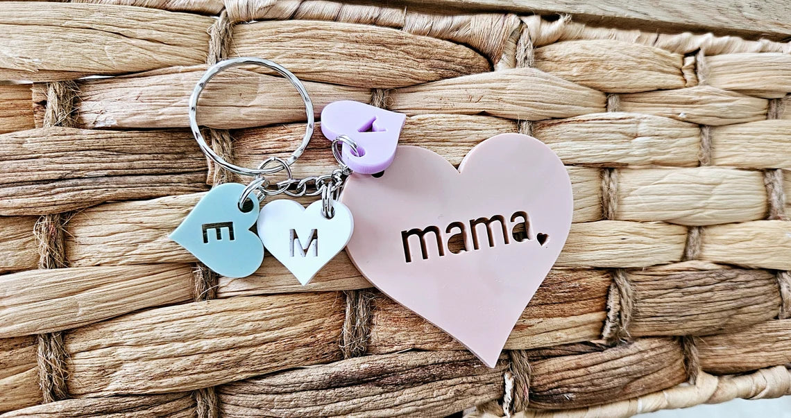 Personalized Mama Keychains