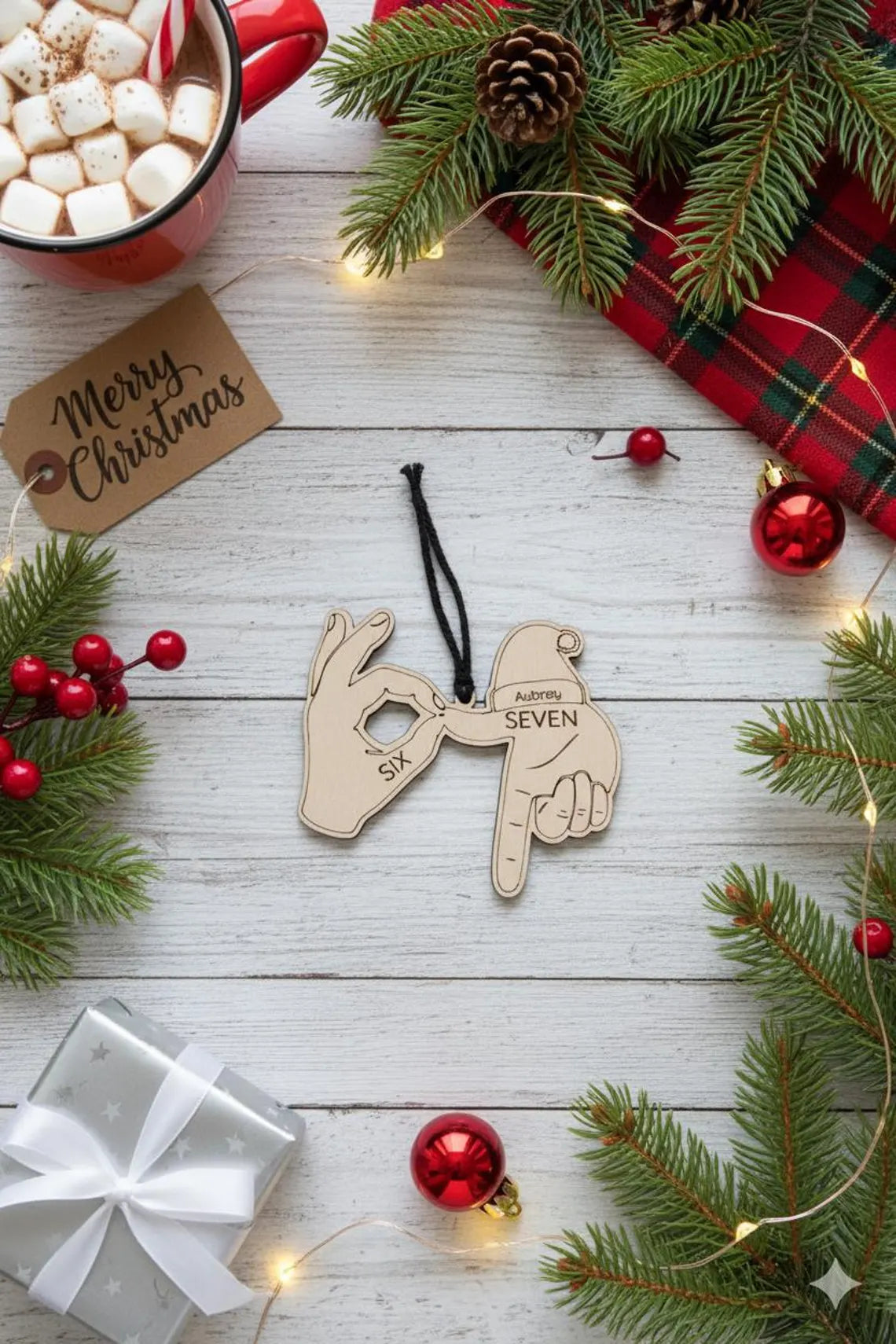 Personalized Viral 67 Wooden Ornament