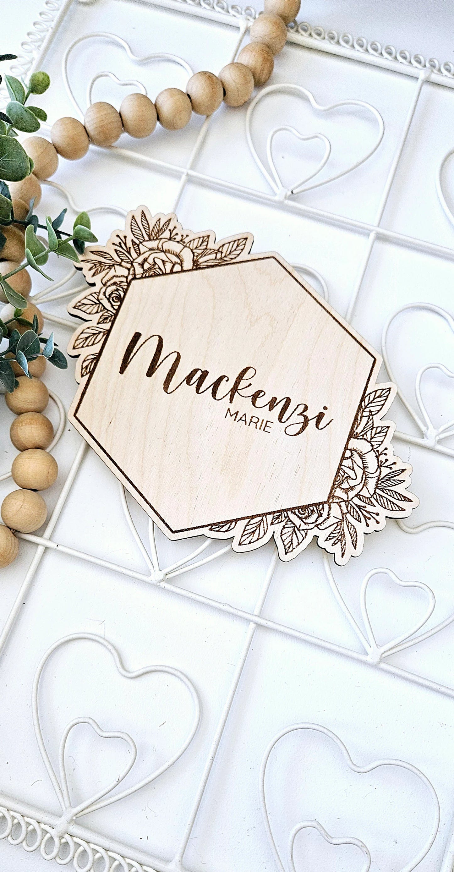 Floral Name sign