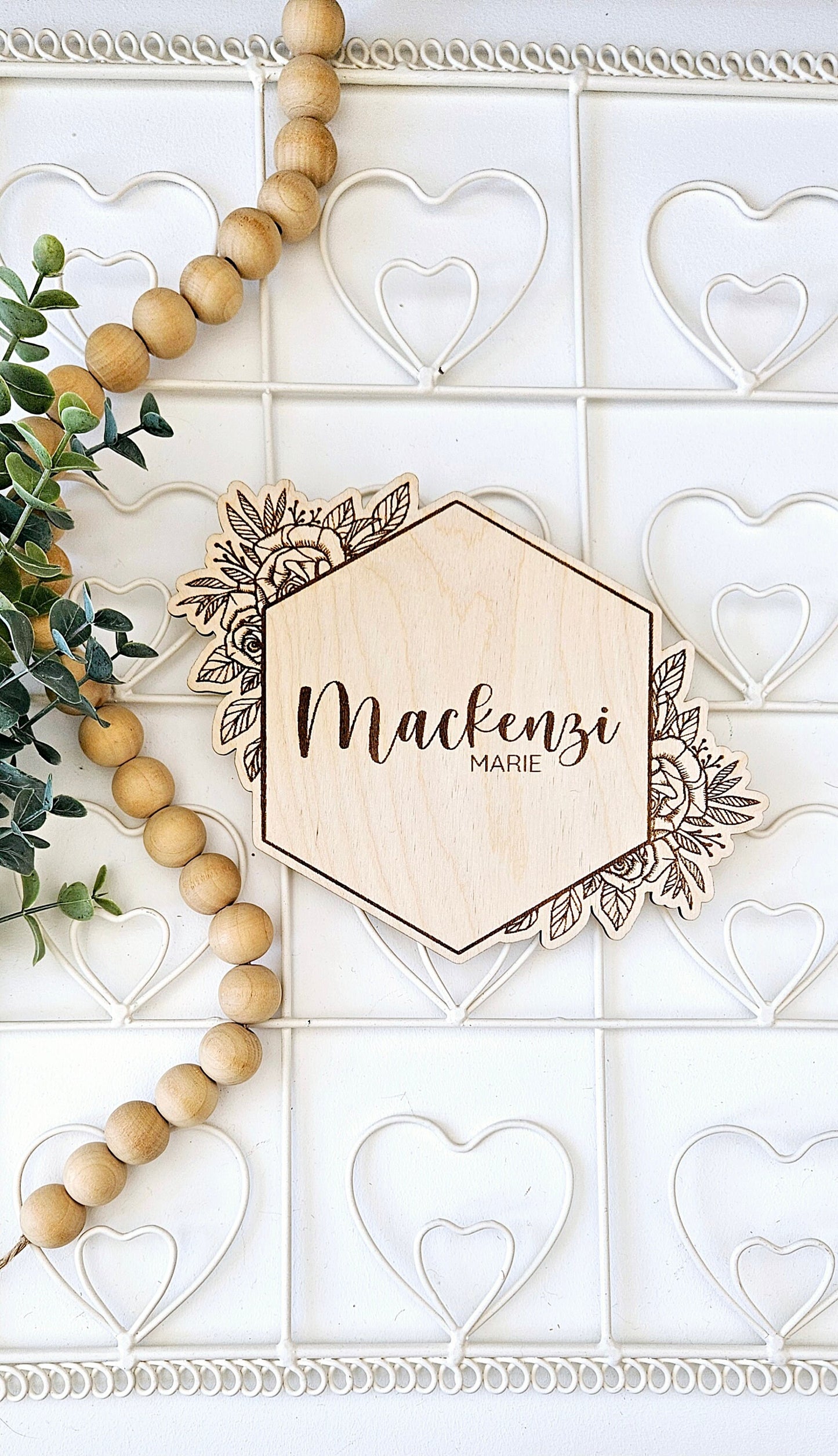 Floral Name sign
