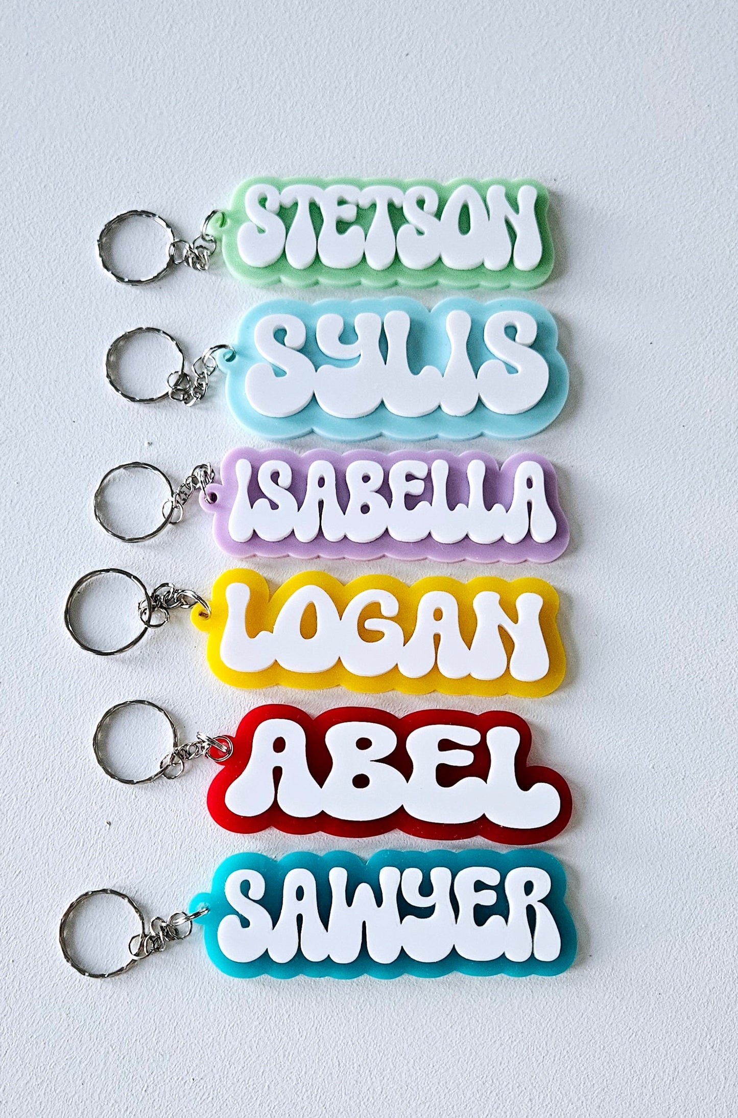 Acrylic Name Key Chain