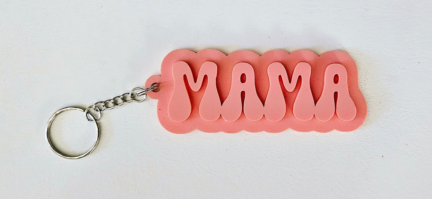 Acrylic Mama Keychain
