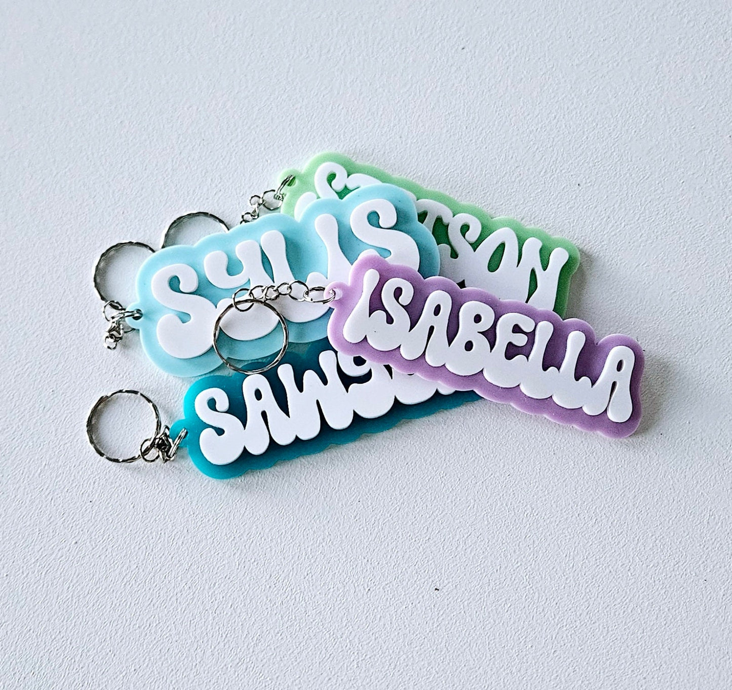 Acrylic Name Key Chain