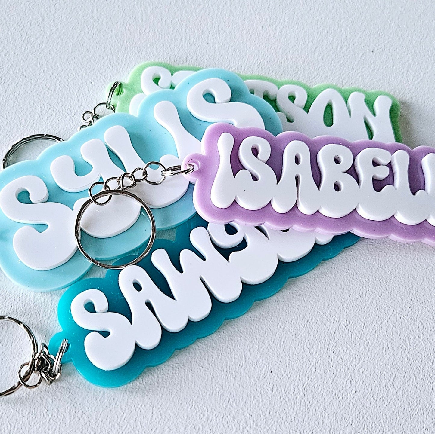 Acrylic Name Key Chain