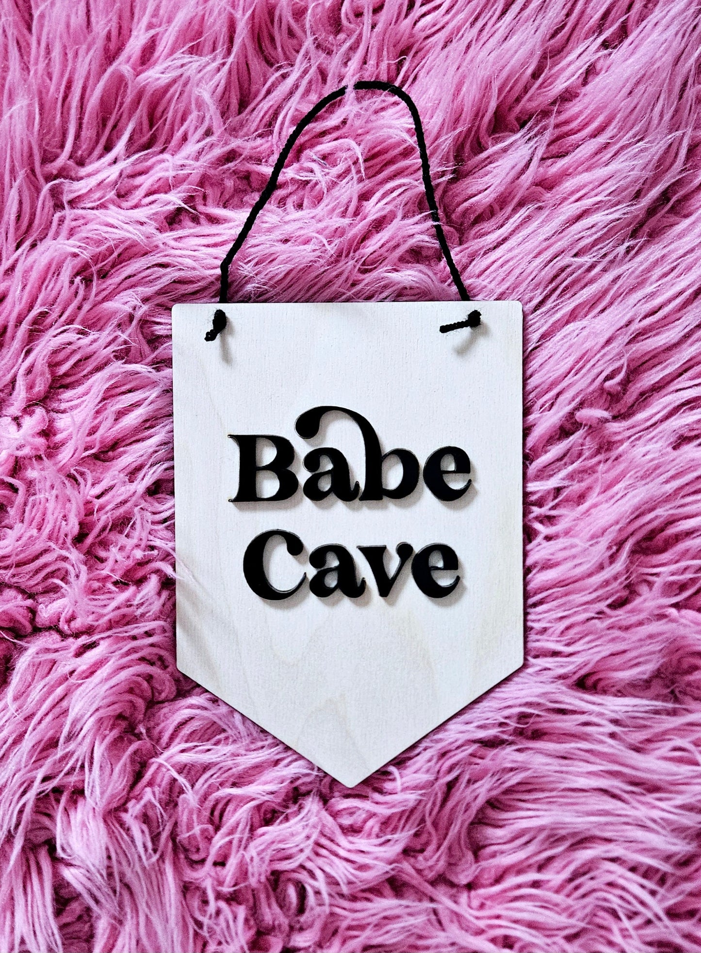 Babe Cave Banner Sign