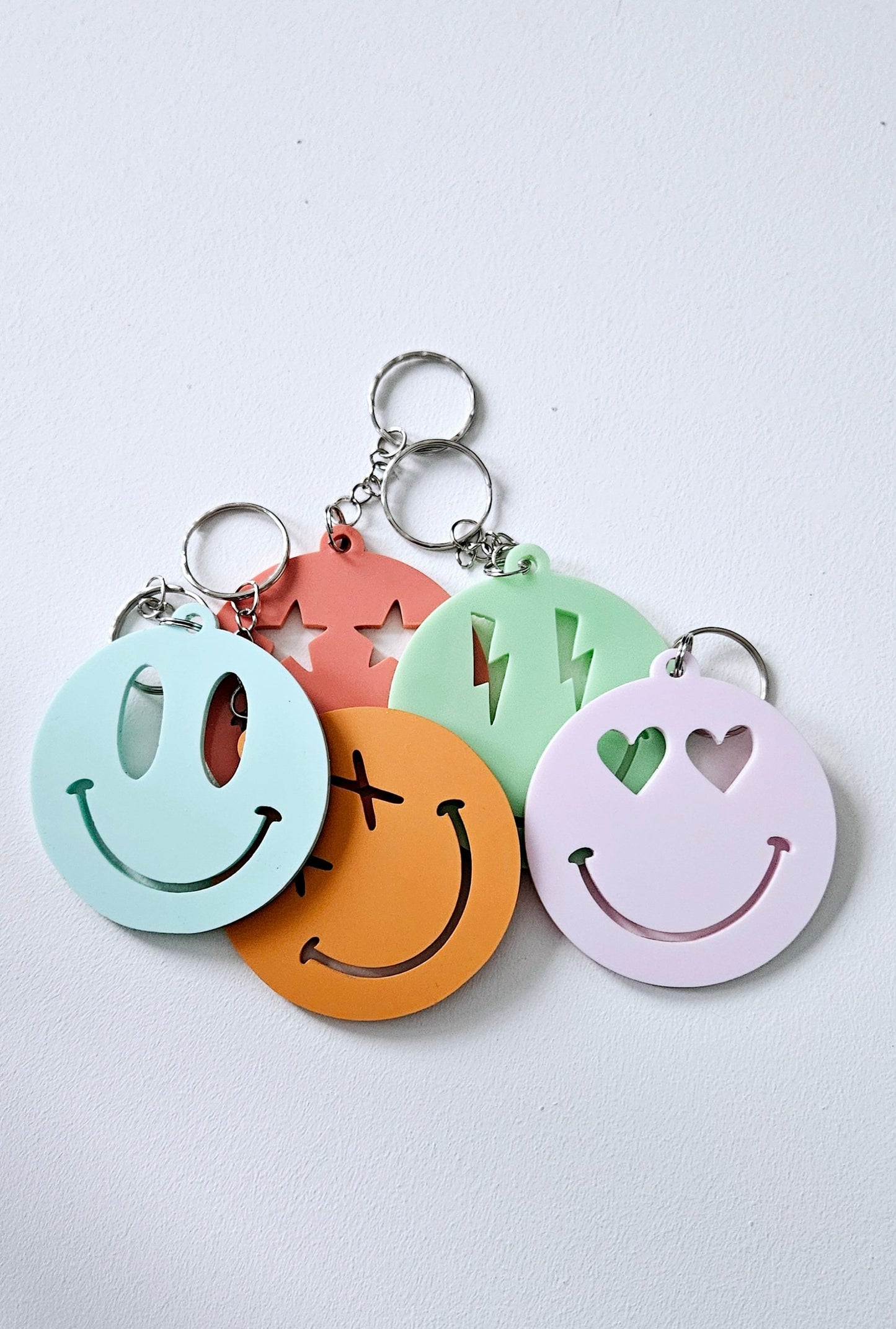 Smile Face Acrylic Keychain