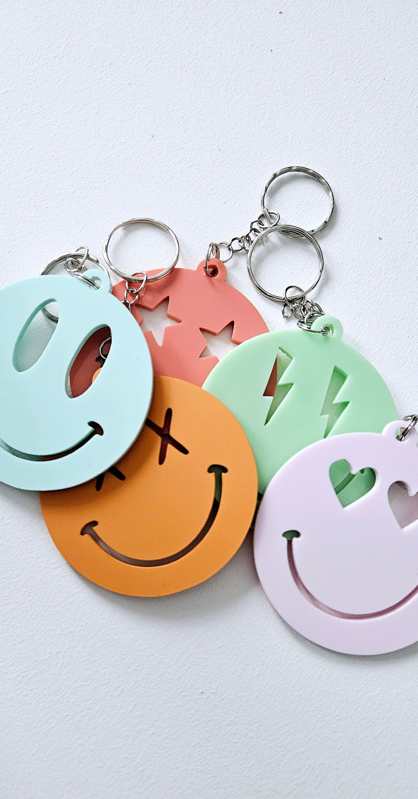 Smile Face Acrylic Keychain