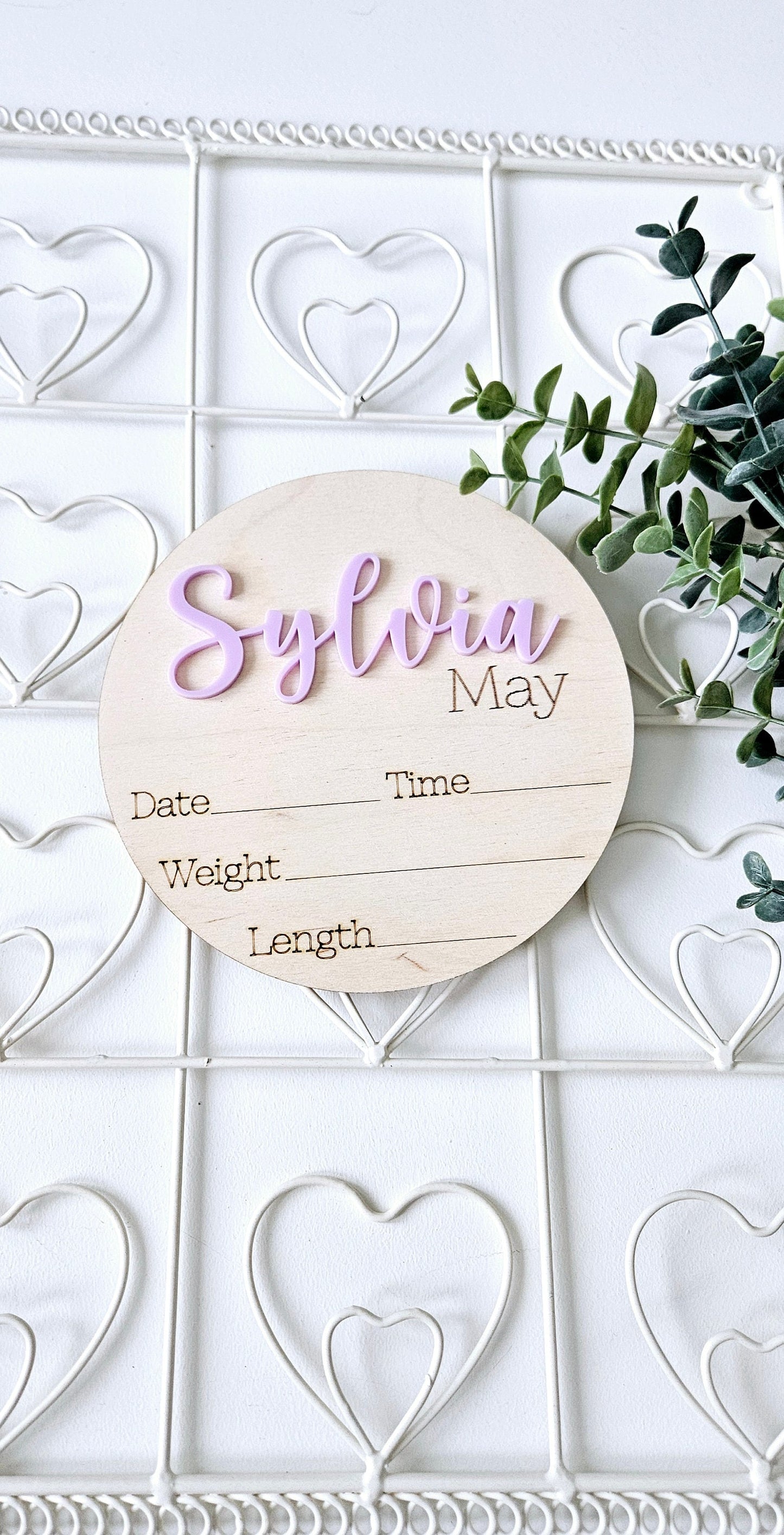 Personalized Baby Name Sign