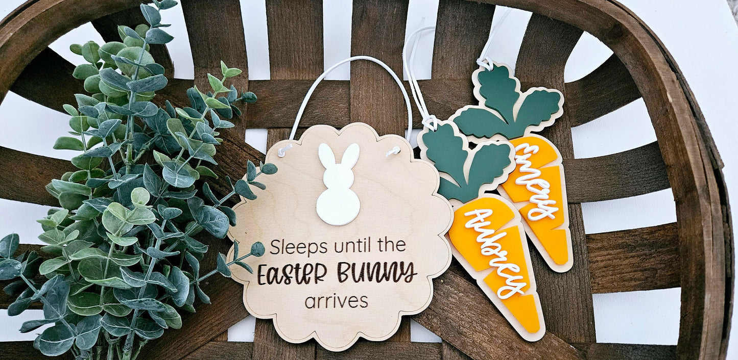 Sleeps till Easter sign