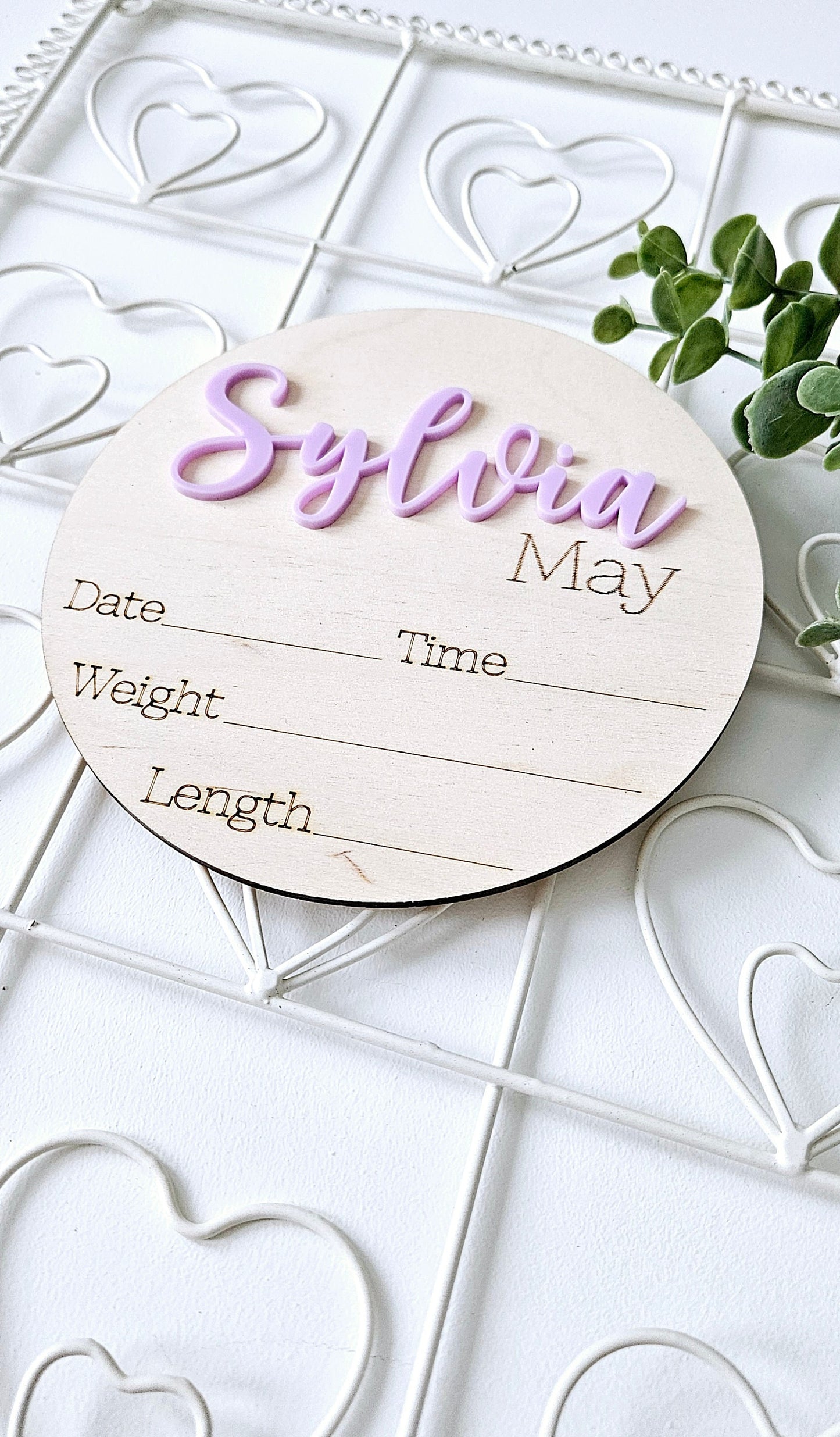 Personalized Baby Name Sign