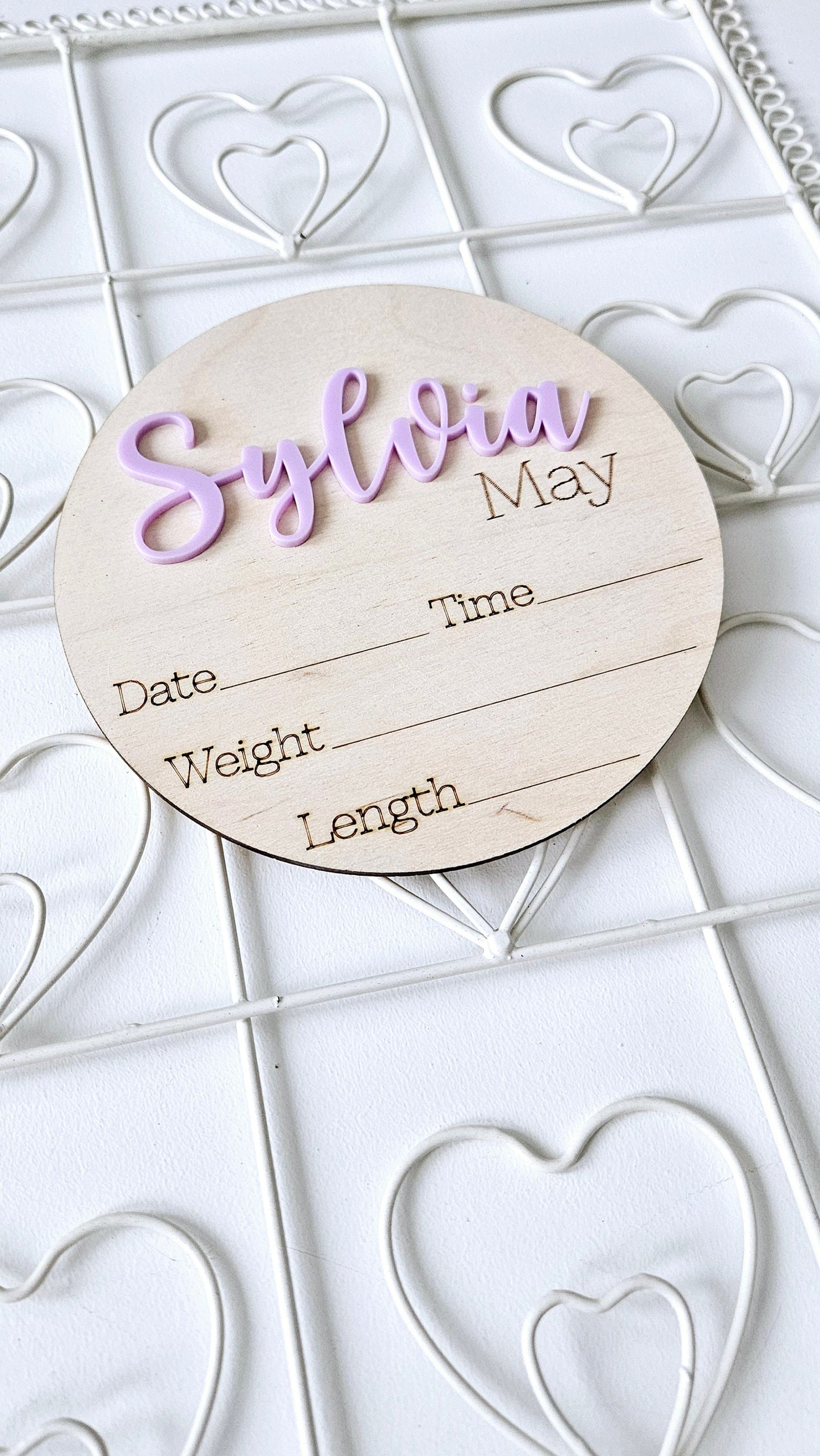 Personalized Baby Name Sign