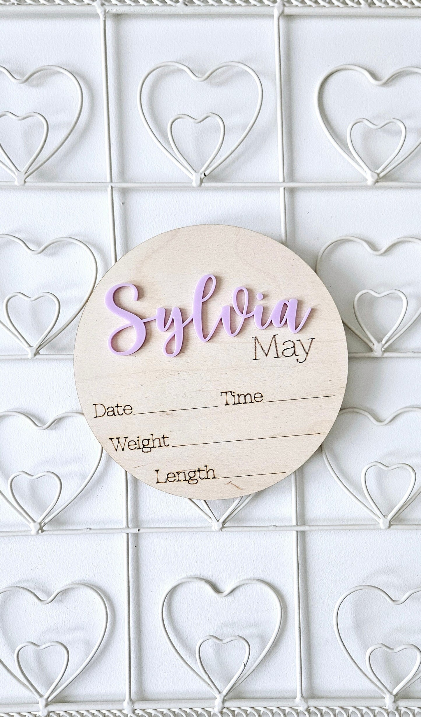 Personalized Baby Name Sign