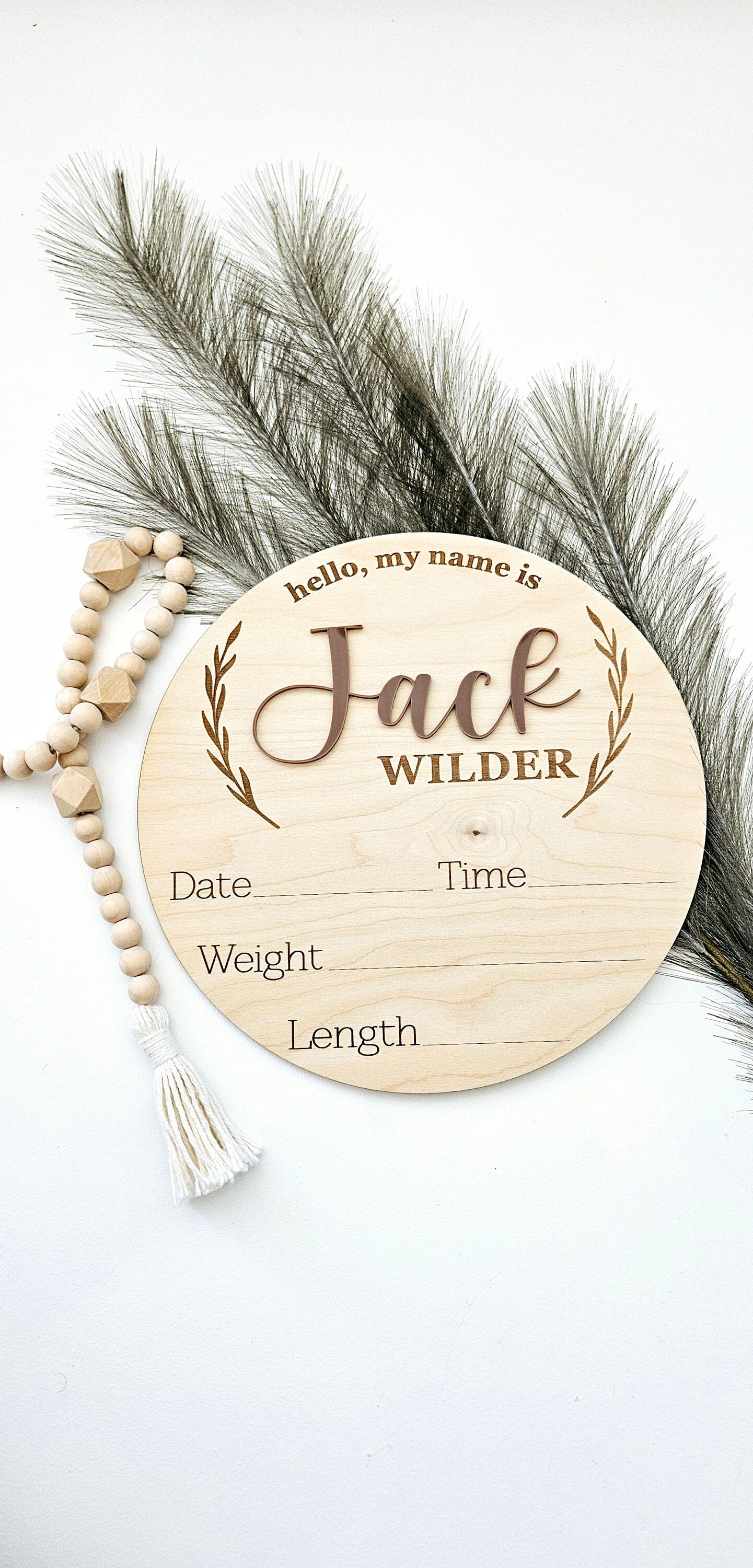 Personalized Baby Name Sign