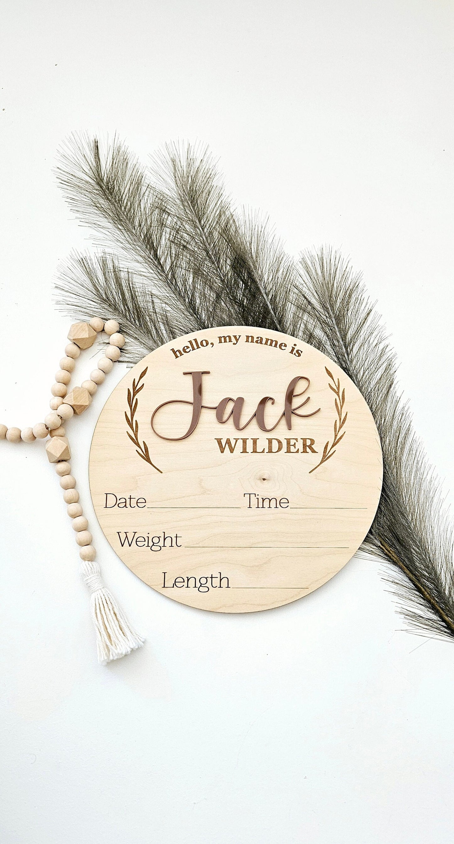 Personalized Baby Name Sign