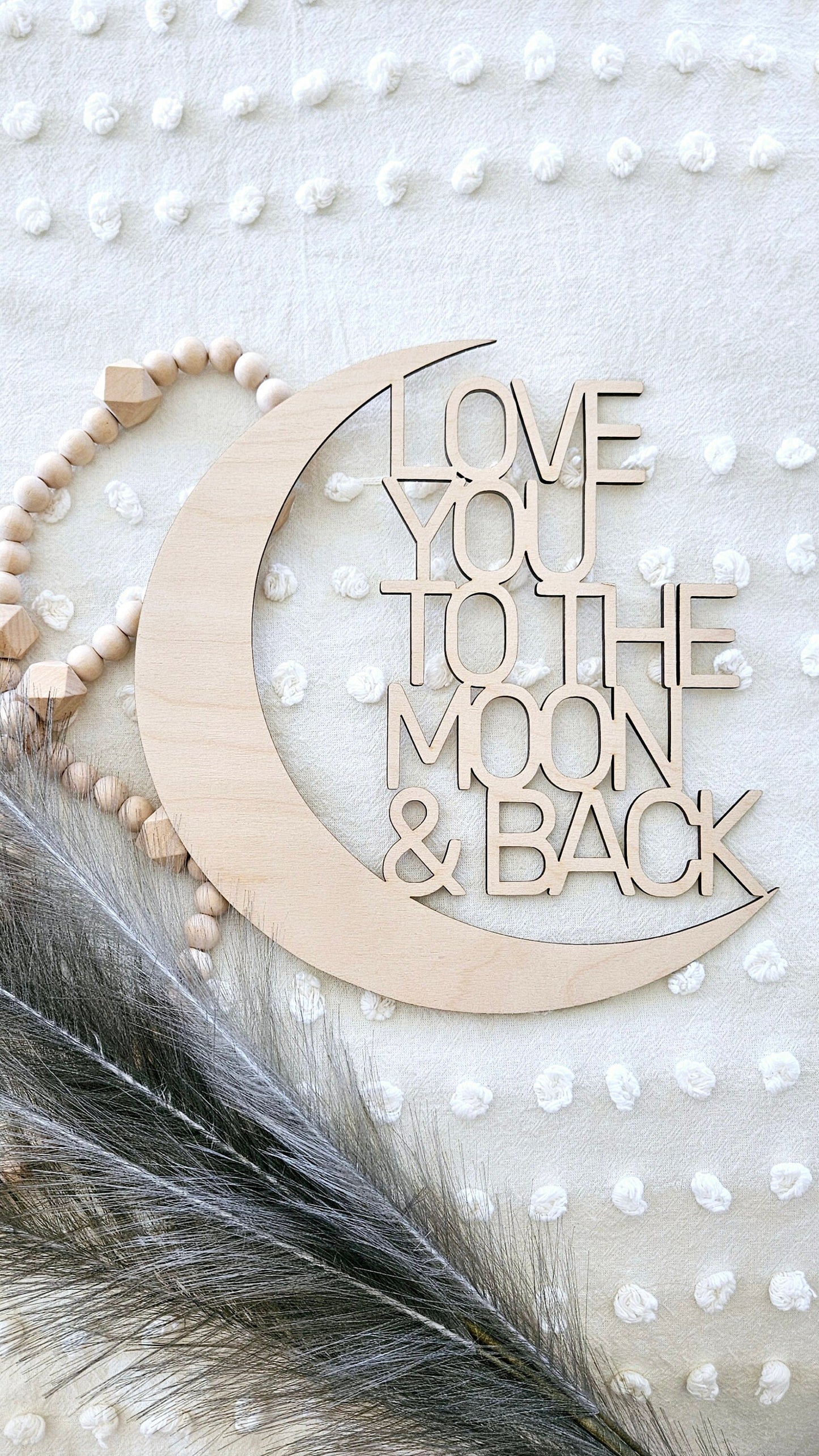 Love you to the moon and back sign Nursery Sign