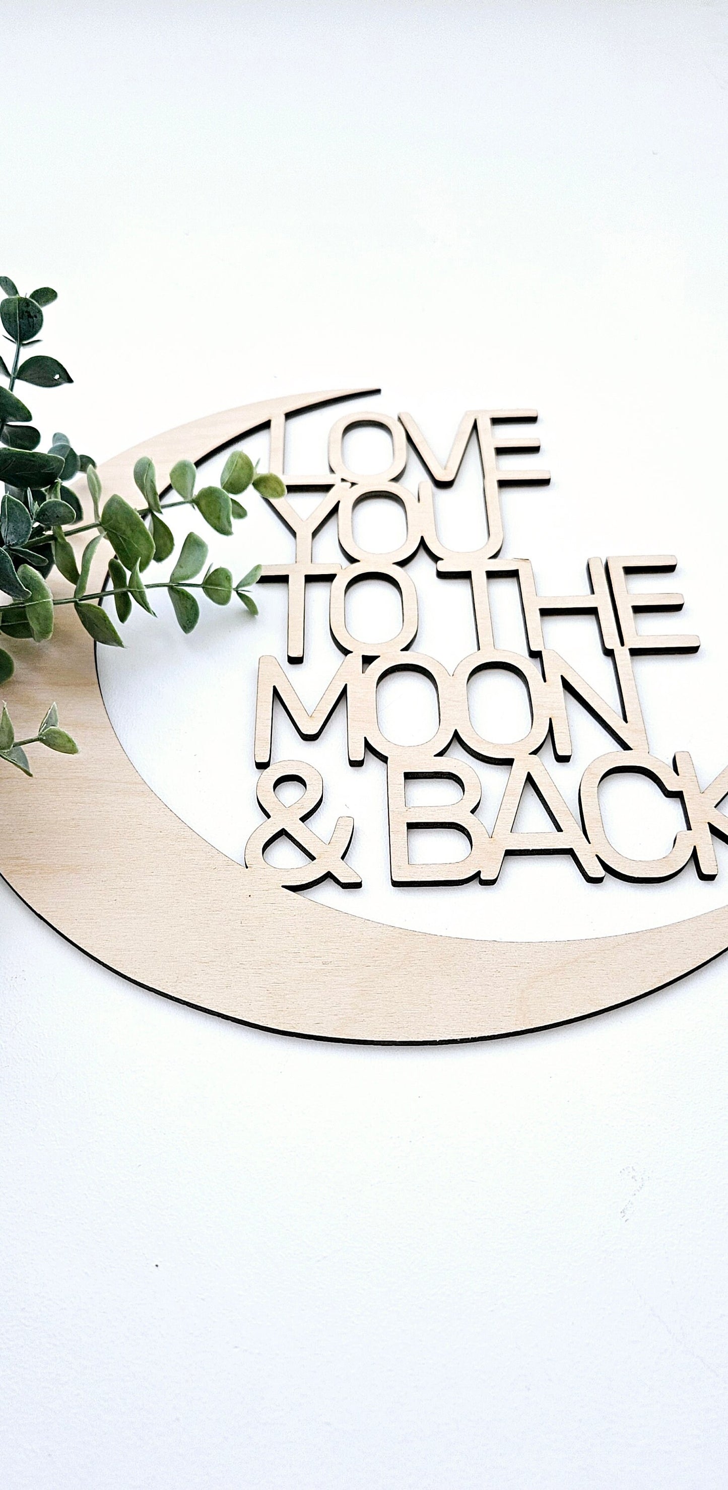 Love you to the moon and back sign Nursery Sign