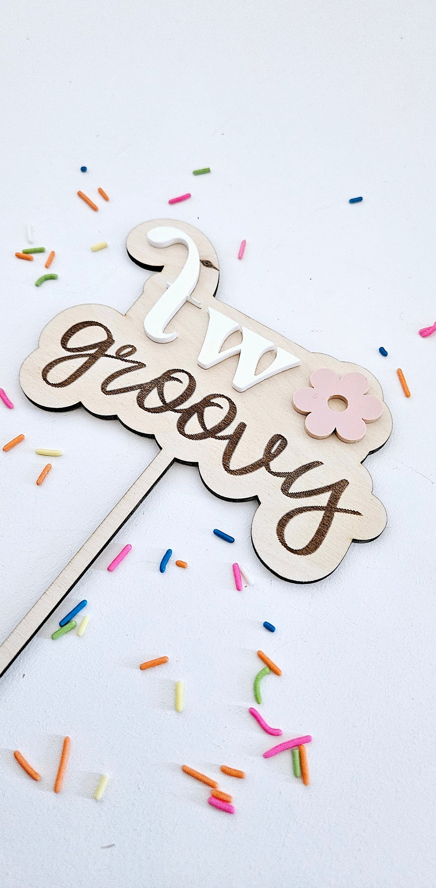 Second Birthday Cake Topper