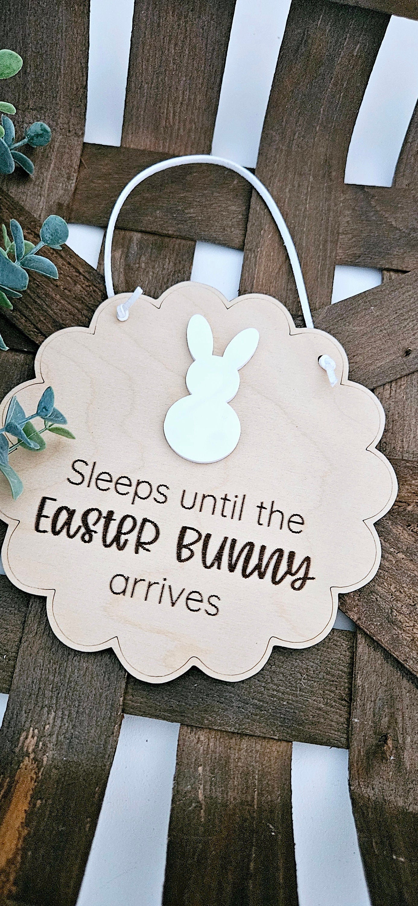 Sleeps till Easter sign