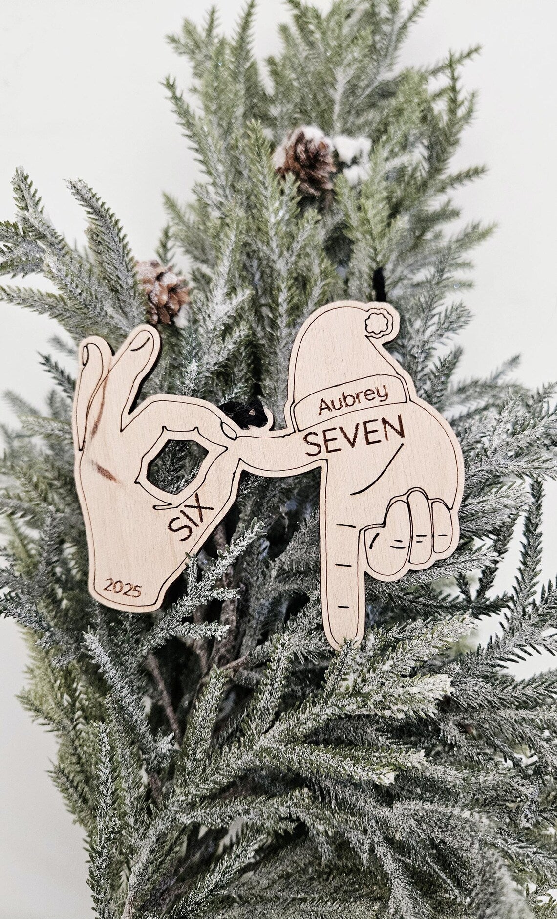 Personalized Viral 67 Wooden Ornament