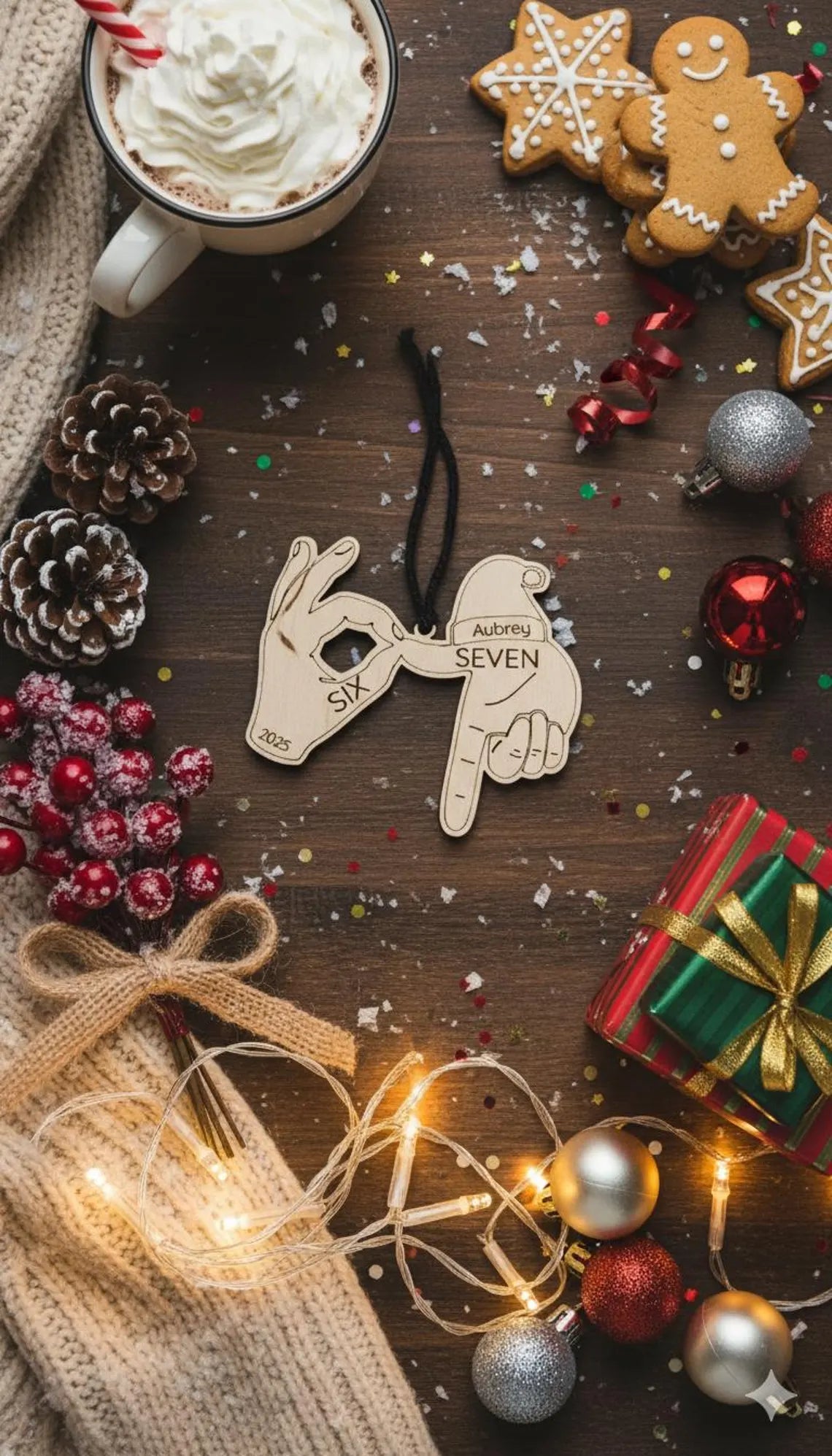 Personalized Viral 67 Wooden Ornament